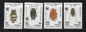 Malagasy 884-87 NH 1988 W.W.F issue 