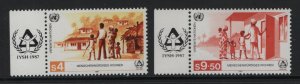 United Nations Vienna  #68-69   MNH  1987  shelter for the homeless