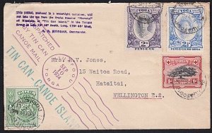 TONGA 1934 Tin Can mail cover SS Marama cruise.............................B6783