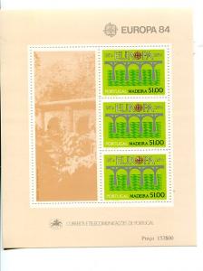 Portugal  Madeira 1984 Europa mini sheet   Mint VF NH