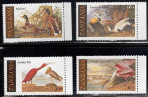 Tanzania Scott 306-309 exotic bird stamp set MNH**