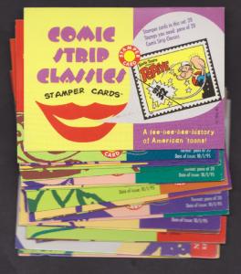 USPS Packet of Comic Strip Classics Stampers Savers Cards for Scott 3000 a-t