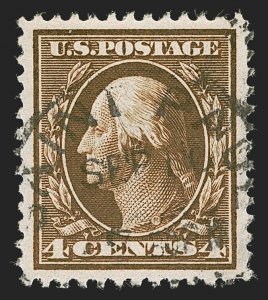 MOMEN: US STAMPS #377 USED PSE GRADED CERT SUP-98 LOT #89742