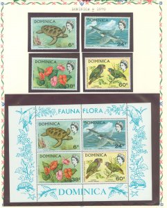 Dominica #297-300a  Single (Complete Set)