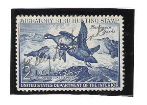 U.S. Scott #RW19 Used $2 Duck Stamp 2018 CV $12.00