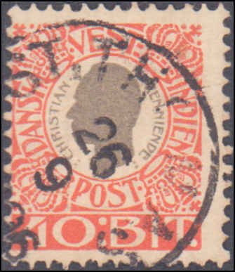 Danish West Indies #32, Incomplete Set, 1905, Used