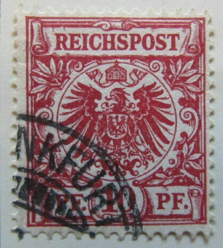 A6P43F8 Germany 1889-1900 10pf used-