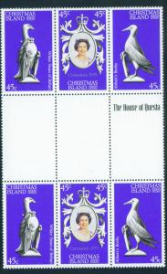 Christmas Island Scott 87a-c Gutter pairs MNH** 