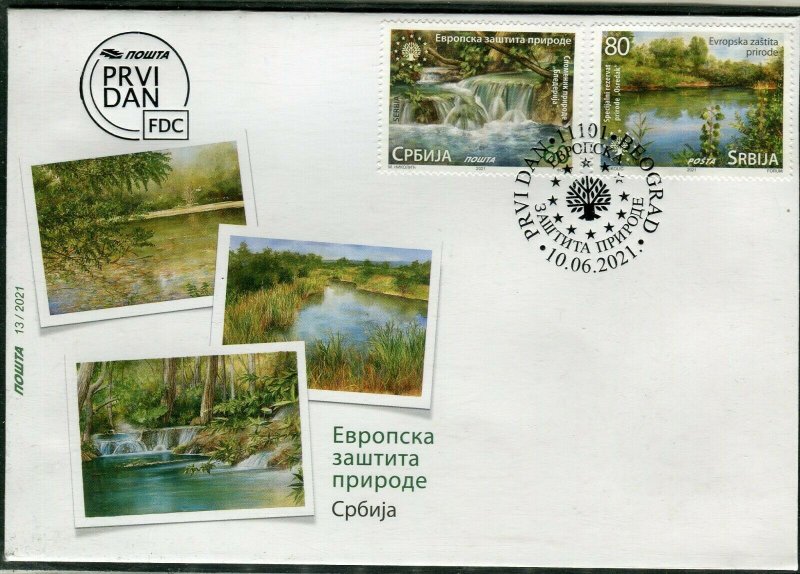 1630 - SERBIA 2021 - European Nature Protection - FDC