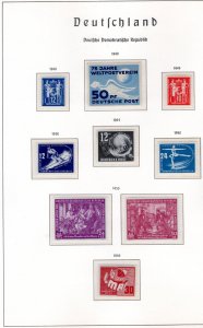 GERMANY DDR MNH 1949-1971 LIGHTHOUSE ALBUM COMPLETE XF (196)