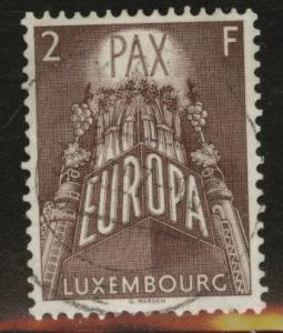 Luxembourg Scott 329 Used 1957 Europa stamp