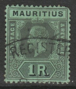 Mauritius Scott 156 - SG201, 1913 George V 1r used