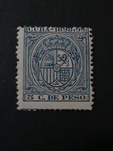 ​CUBA-1898-99 COAT OF ARM-126 YEARS OLD-MH STAMP-VF-RARE SCOTT NOT LISTED