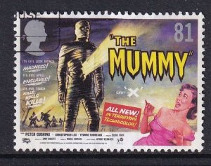 Great Britain  #2586 used 2008 Film posters 81p the mummy