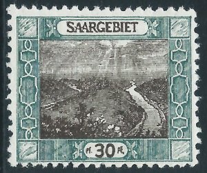 Saar, Sc #72, 30pf MH