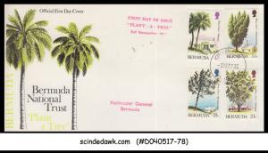 BERMUDA - 1973 PLANT A TREE 4V SET FDC