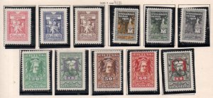 Lithuania Sc 81-91 1920 National Assembly stamp set mint