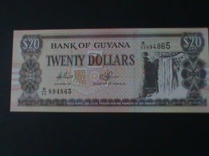 GUYANA-1989 CAT.#27-$20 KAIETUER FALLS UN-CIRCULATED- VF-LAST ONE HARD TO FIND