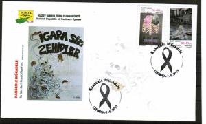 TURKISH CYPRUS 2015 - STRUGGLE AGAINST CANCER - FDC