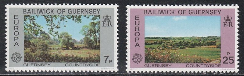 Guernsey #147-148, Europa, Countryside Views, Mint NH