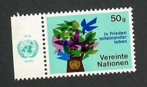 United Nations-Vienna;  Scott 1; 1979; Unused; NH