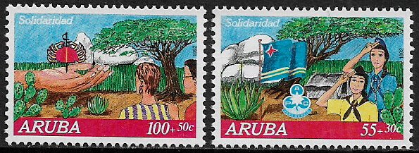 Aruba #B27-8 MNH Set - Solidarity