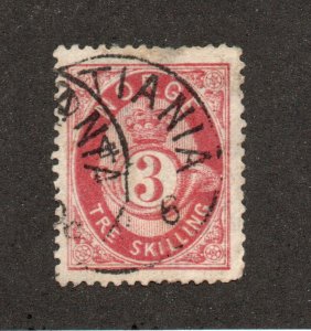 Norway - Sc# 18 Used         /         Lot 0825029