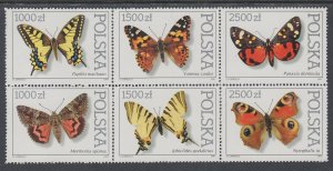 Poland 3055a Butterflies MNH VF