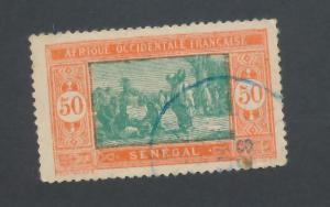 Senegal 1914 Scott 105 used - 50c, Senegalese preparing food