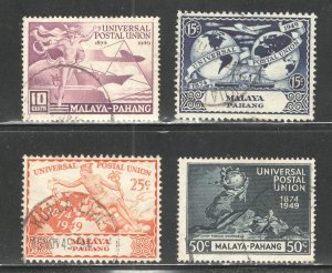 Malaya - Pahang, Scott #46-49  VF, Used,  CV $7.25  .......  4830028