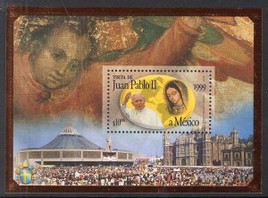 Mexico Pope Juan Pablo II visit souvenir sheet MNH #2118