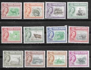 North Borneo # 280-291  QE II Definitives - 1961, to 75c  (12) Mint NH