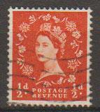Great Britain SG 561 Used 2 graphite lines on reverse