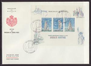 Monaco 1486 Sailboats 1985 U/A FDC