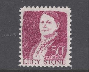 #1293 50c Lucy Stone Issue  1968 MNH