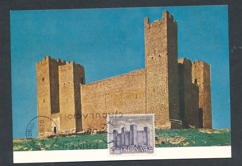 D456251 Spain Maximum Card Buildings Architecture Castle Sadaba