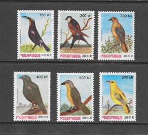 BIRDS - MOZAMBIQUE #1174-9 MNH