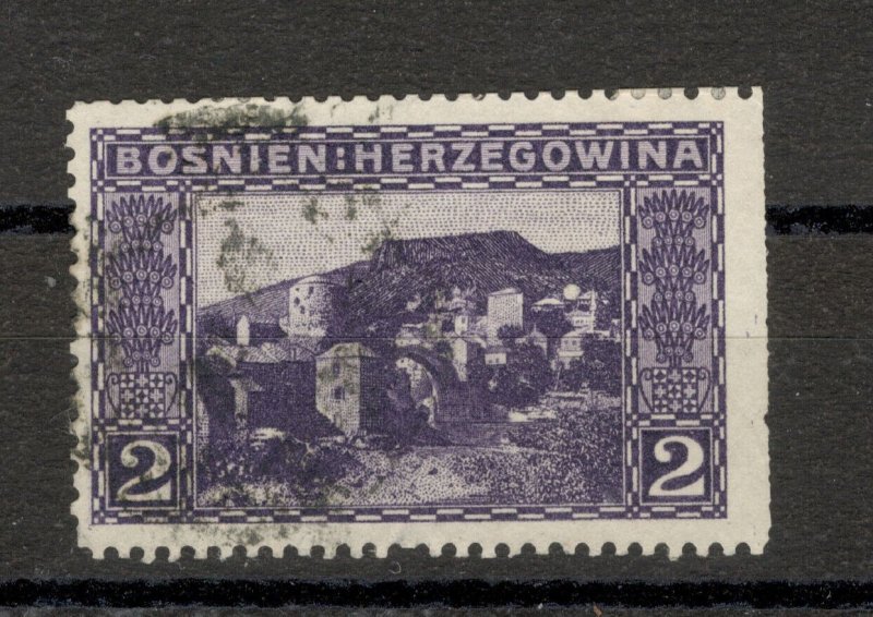 BOSNIA - AUSTRIA - USED STAMP,  2h - ERROR - RIGHT IMPERFORATED - 1906.