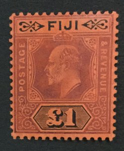 MOMEN: FIJI SG #124 MULT CROWN CA 1906-12 MINT OG H LOT #193452-1929