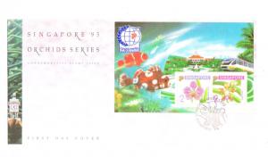 Singapore 1995 Orchid Flower S/S FDC