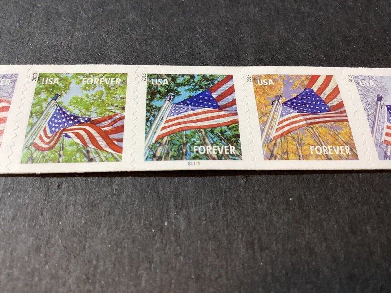 Scott#4774-77 Flag for All Seasons PNC5 - S1111 -MNH-2013-US