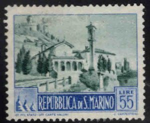 San Marino Scott 291 Used 1950 key stamp very light cancel perf tips at bottom