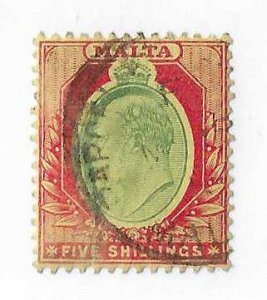 Malta Sc #41 5sh used VF