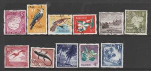 Nauru 1966 Decimal defs FU ( less 2/3 & 15c ) SG 66/79 less 67/8 & 74