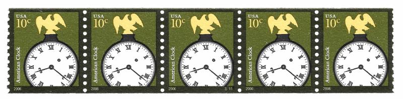 Sc 3762   10¢ American Clock PNC/5 #S1111, MNH
