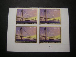 Scott 4872, $5.60 Verrazano-Narrows Bridge, PB4 #P1111 LR, MNH American Landmark