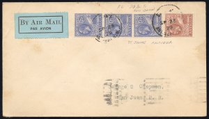 Antigua Stamps VF Cover With 4 Values