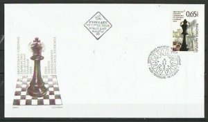 Bulgaria, Scott cat. 4271. European Chess Championship. First day cover.