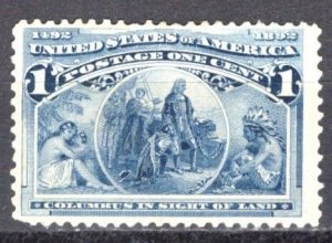 SCOTT  230  MINT HINGED  SHERWOOD STAMP  A-1