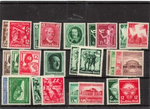 GERMANY  3RD REICH MINI COLLECTION  MOSTLY MLH 3 HAVE HINGE THINS